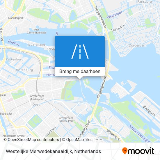 Westelijke Merwedekanaaldijk kaart