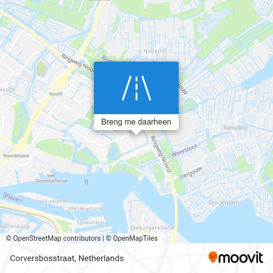 Corversbosstraat kaart