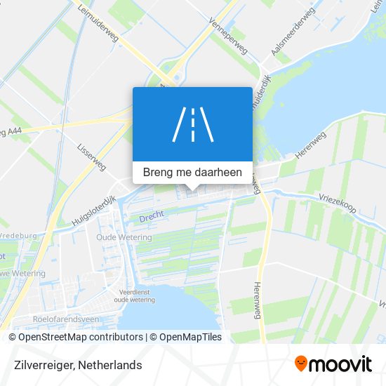 Zilverreiger kaart