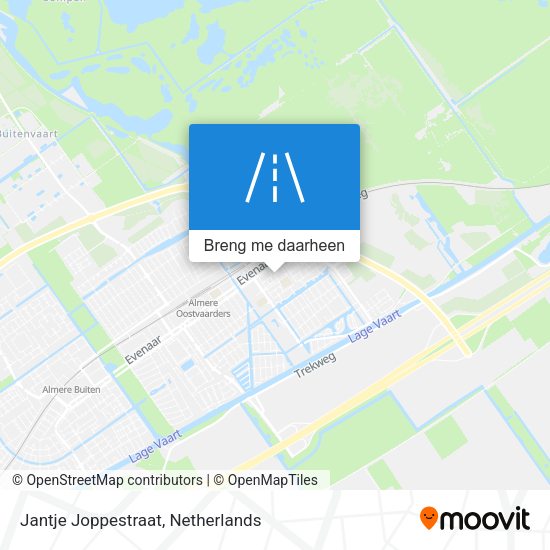 Jantje Joppestraat kaart