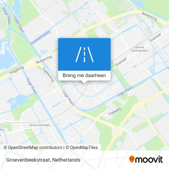 Groevenbeekstraat kaart