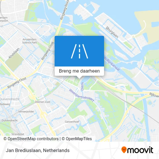 Jan Brediuslaan kaart