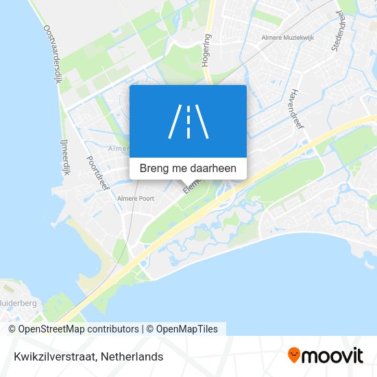 Kwikzilverstraat kaart
