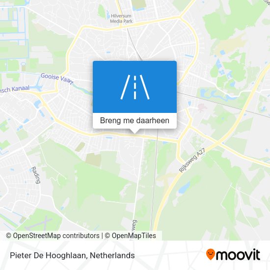 Pieter De Hooghlaan kaart