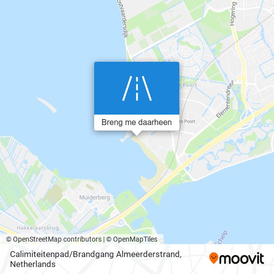 Calimiteitenpad / Brandgang Almeerderstrand kaart