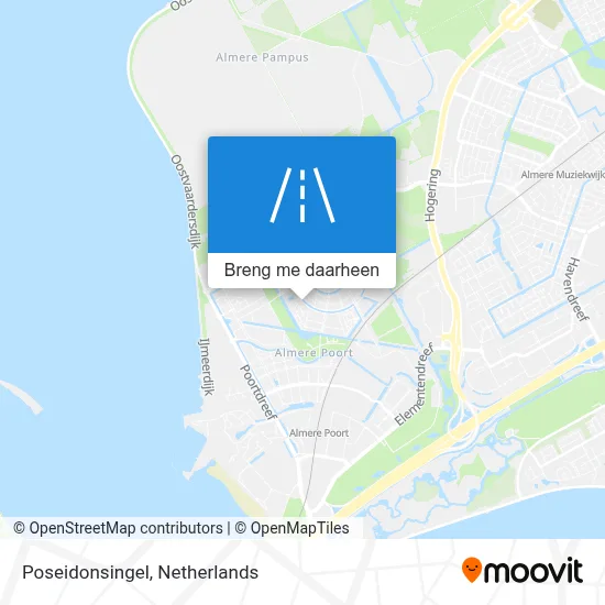 Poseidonsingel kaart