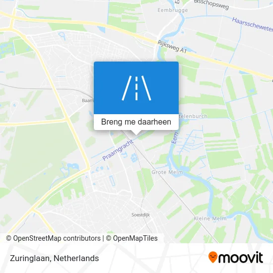 Zuringlaan kaart