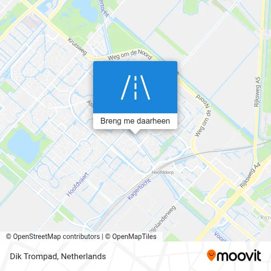 Dik Trompad kaart