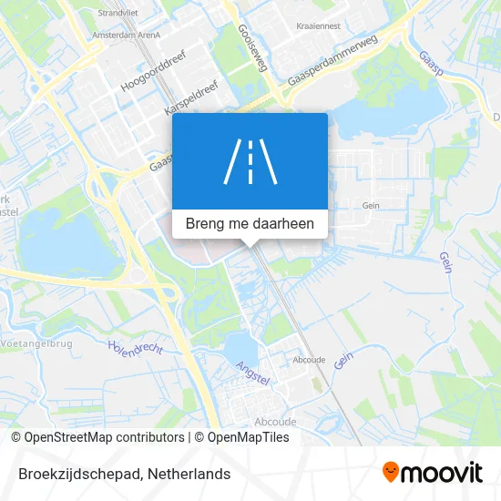 Broekzijdschepad kaart