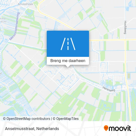Anselmusstraat kaart