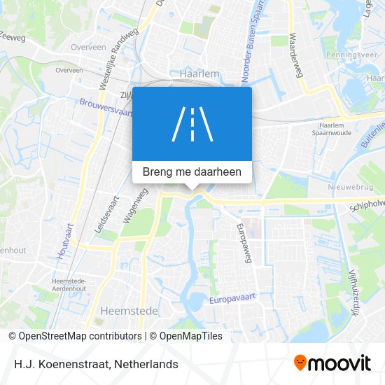 H.J. Koenenstraat kaart