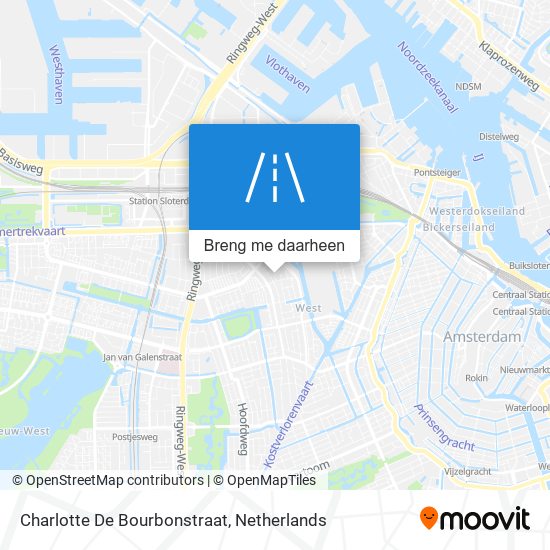 Charlotte De Bourbonstraat kaart