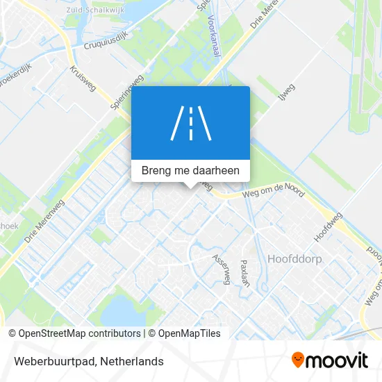 Weberbuurtpad kaart