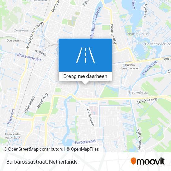 Barbarossastraat kaart