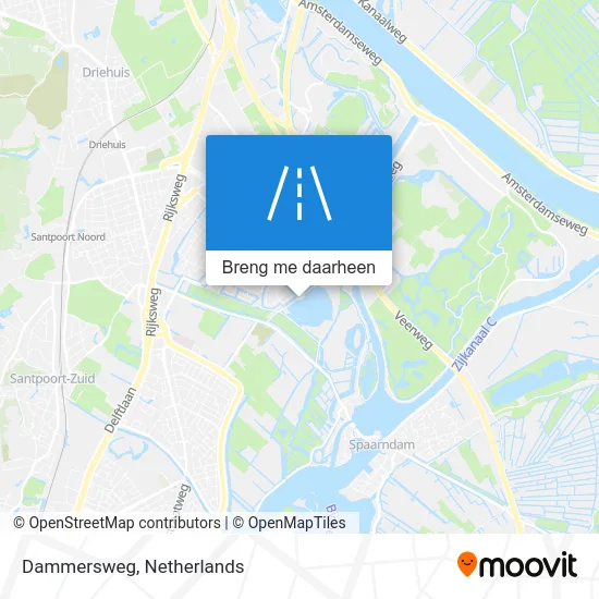 Dammersweg kaart