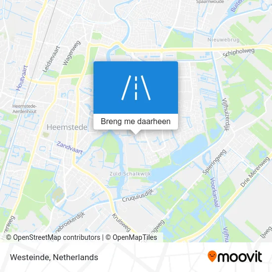 Westeinde kaart