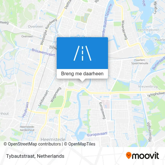 Tybautstraat kaart
