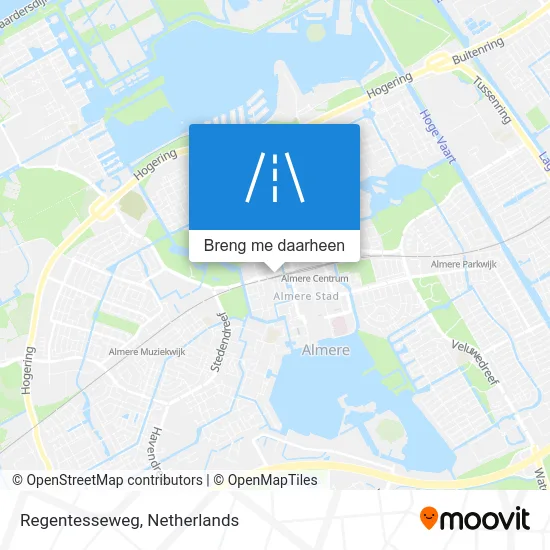 Regentesseweg kaart