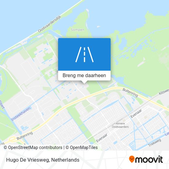 Hugo De Vriesweg kaart