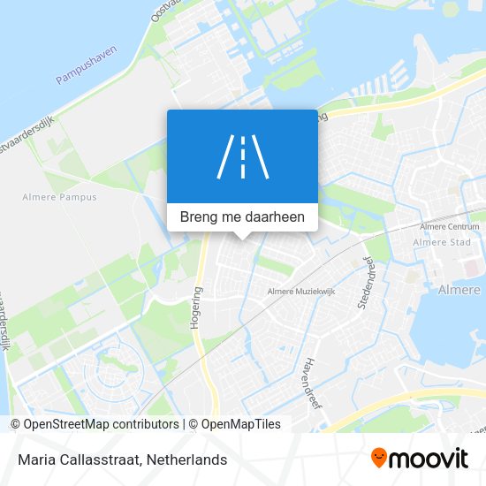 Maria Callasstraat kaart