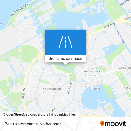 Beatrixpromenade kaart