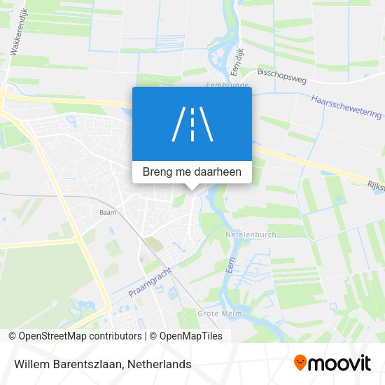 Willem Barentszlaan kaart