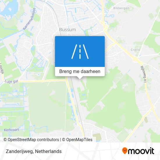 Zanderijweg kaart