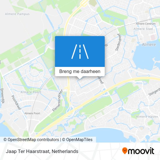 Jaap Ter Haarstraat kaart
