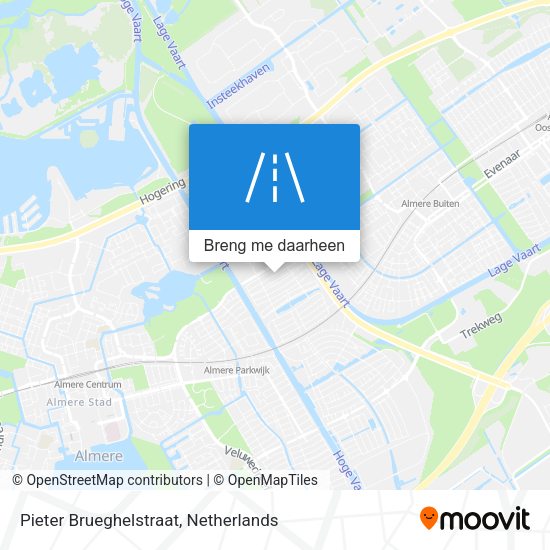 Pieter Brueghelstraat kaart