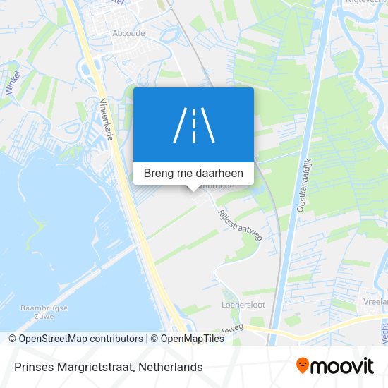 Prinses Margrietstraat kaart