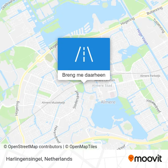 Harlingensingel kaart