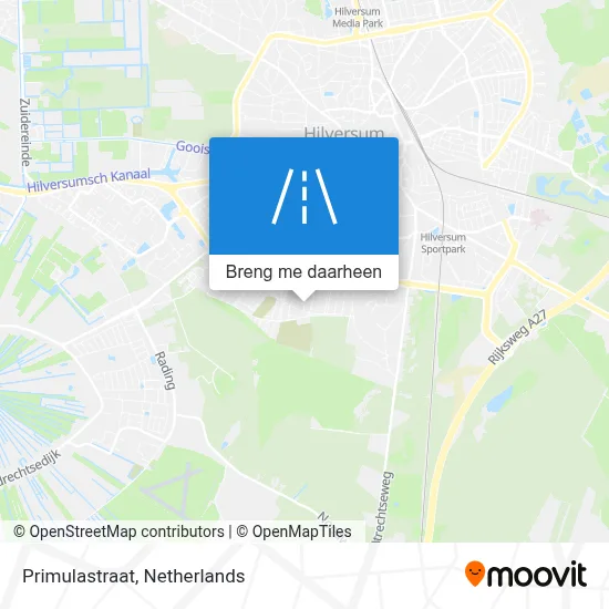 Primulastraat kaart