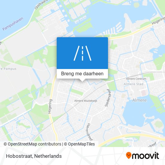 Hobostraat kaart