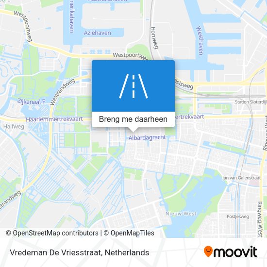 Vredeman De Vriesstraat kaart