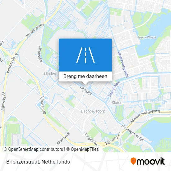 Brienzerstraat kaart