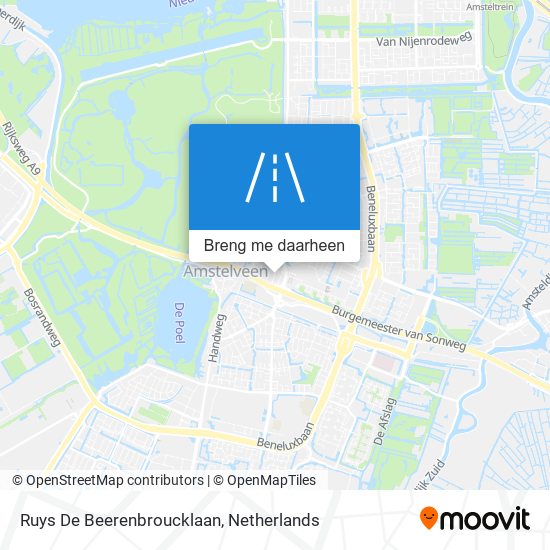 Ruys De Beerenbroucklaan kaart