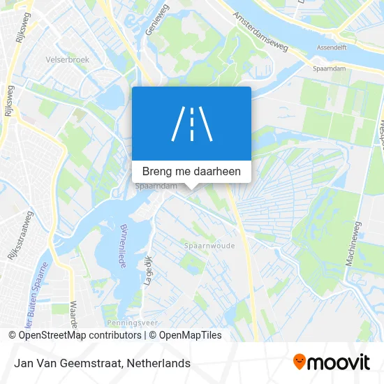 Jan Van Geemstraat kaart