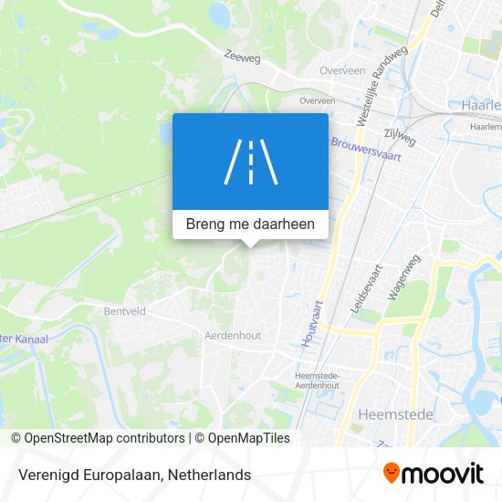 Verenigd Europalaan kaart