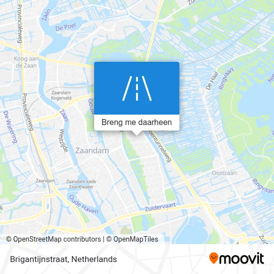 Brigantijnstraat kaart