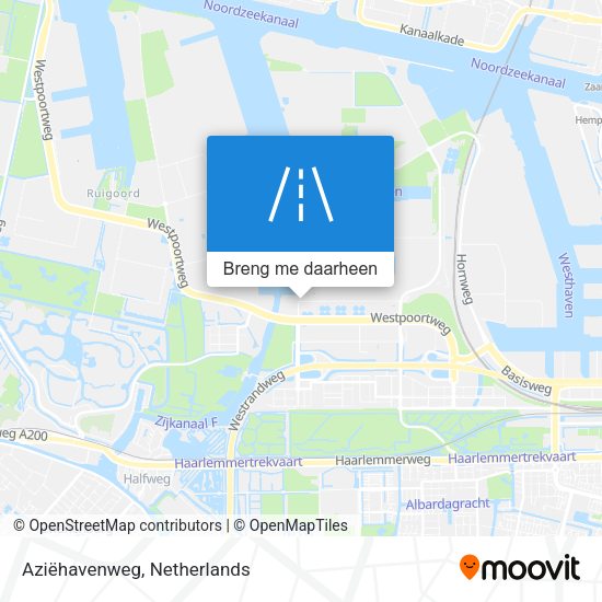 Aziëhavenweg kaart