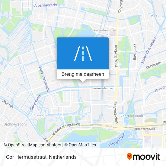 Cor Hermusstraat kaart