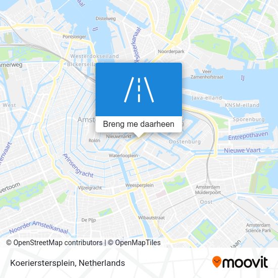 Koerierstersplein kaart