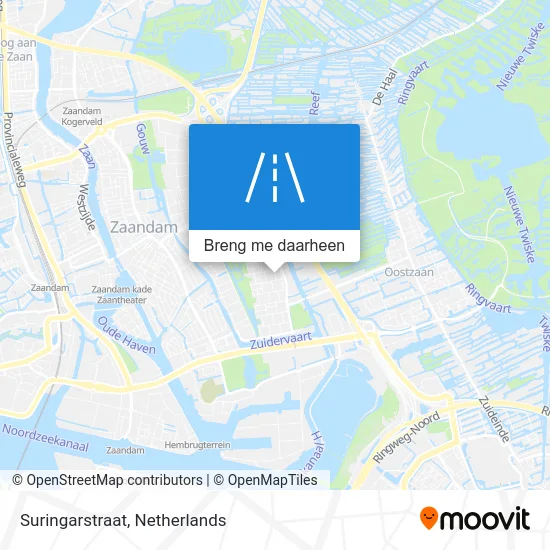 Suringarstraat kaart
