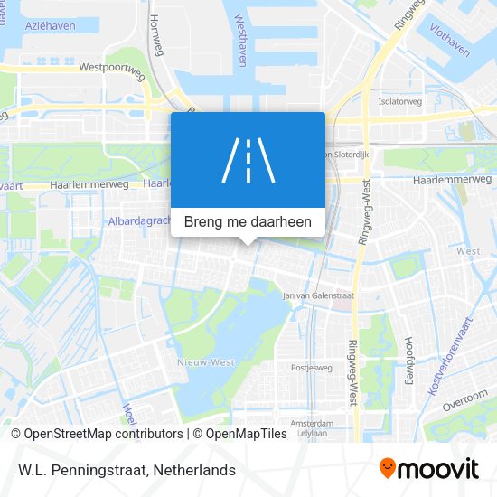 W.L. Penningstraat kaart