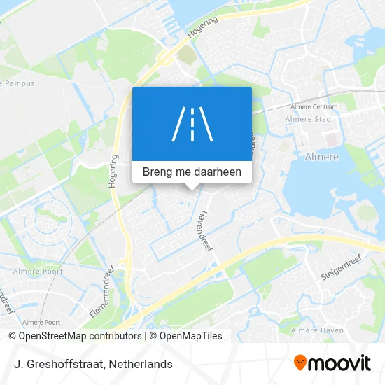 J. Greshoffstraat kaart