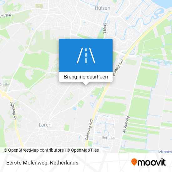 Eerste Molenweg kaart