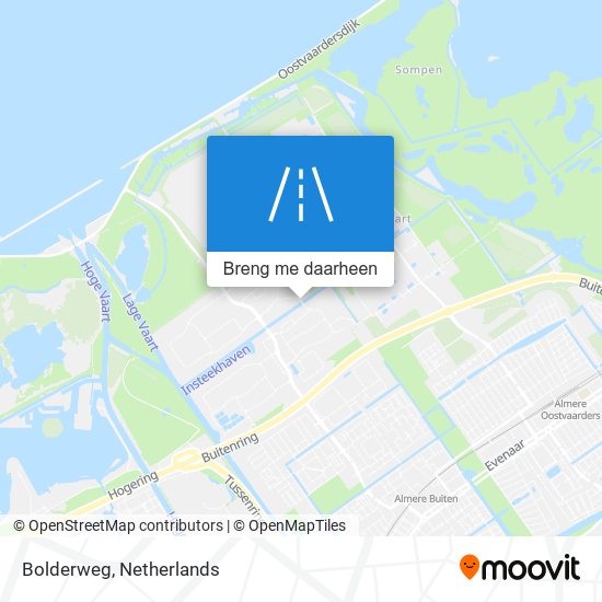 Bolderweg kaart