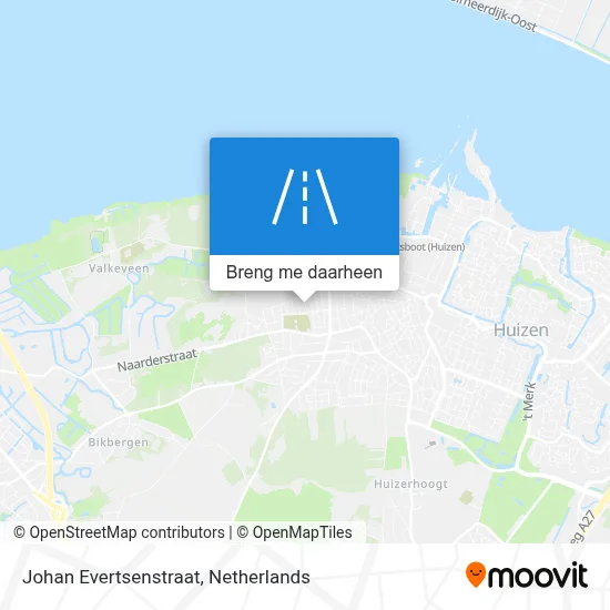 Johan Evertsenstraat kaart