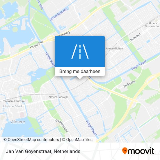 Jan Van Goyenstraat kaart