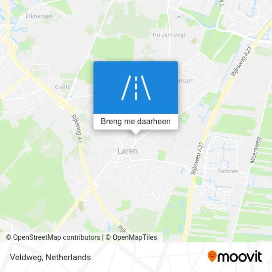Veldweg kaart